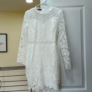 Lace white dress